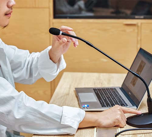 Boya desk microphone BY-GM18C Gooseneck