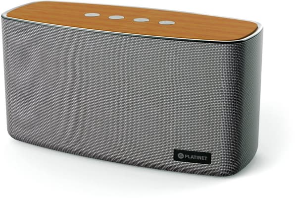 Platinet wireless speaker Deno BT PMG096 (44521) Harmaa, Puu