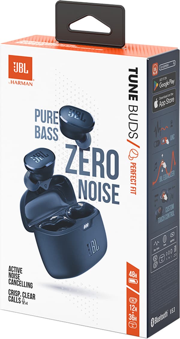 JBL wireless earbuds Tune Buds, blue