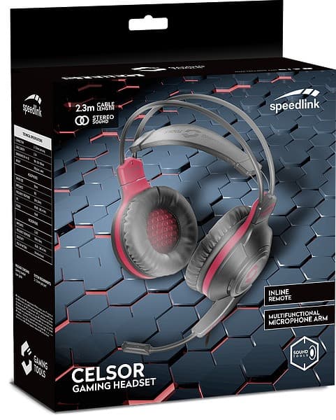 Speedlink headset Celsor Gaming, black (SL-860011-BK)