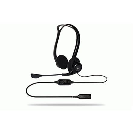 LOGITECH PC960 Corded Stereo Headset BLACK - USB