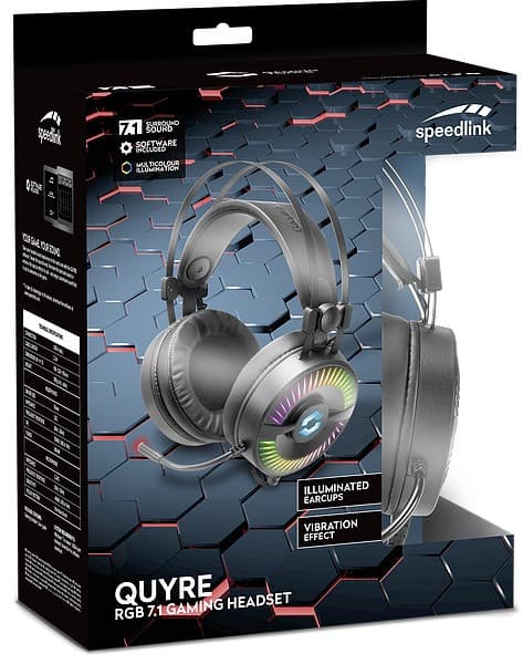 Speedlink headset Quyre RGB 7.1, black (SL-860006-BK)