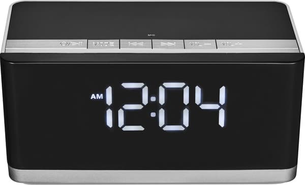 Platinet wireless speaker Bluetooth + alarm clock 10W PMGC10A Sort, Sølv