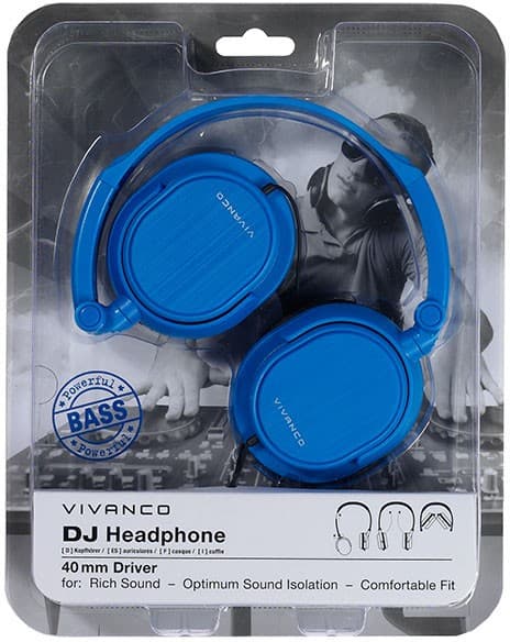 Vivanco headphones DJ20, blue (36517)