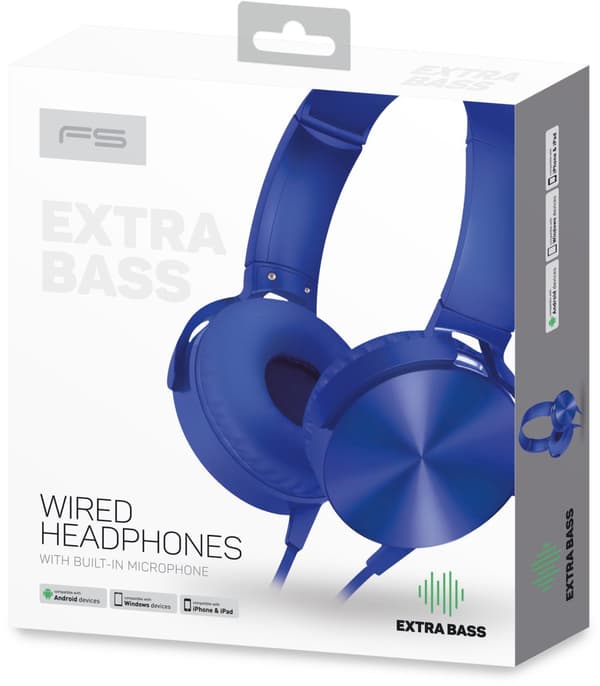 Omega Freestyle headset FH07BL, blue