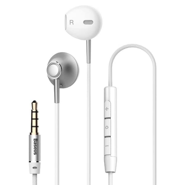 Baseus Earphone Encok H06 lateral in-ear Wired Silver (NGH06-0S)