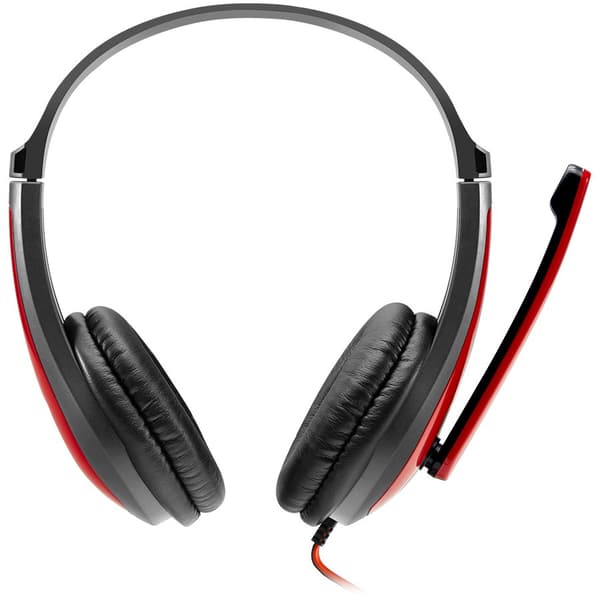CANYON PC headset HSC-1 PC Mic Flat 2m Black Red