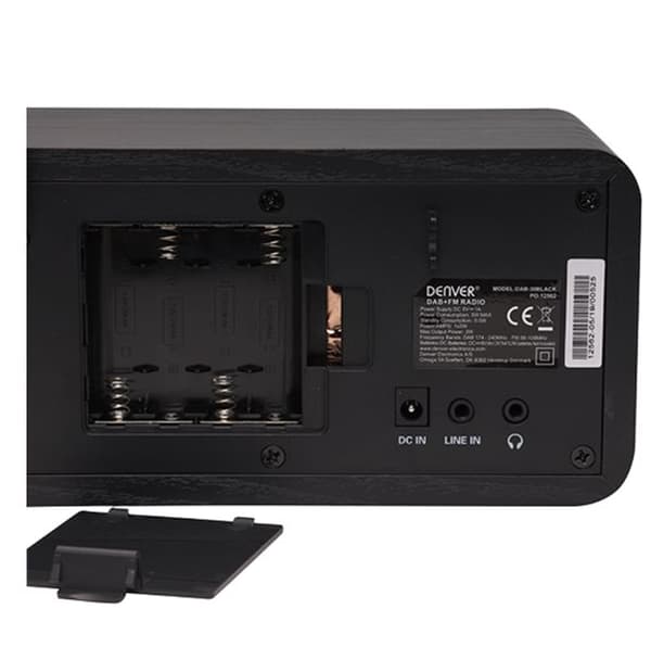 DAB+/FM radio Denver DAB-30 with wooden case black