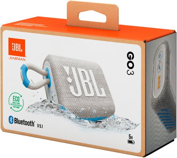 JBL wireless speaker Go 3 Eco, white