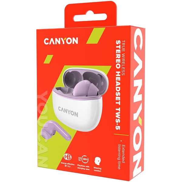 CANYON headset TWS-5 Purple