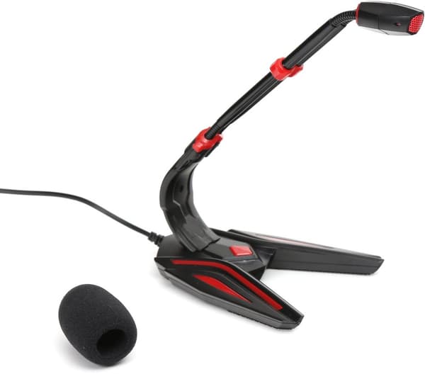 Omega microphone Varr Spider VGMD2, red