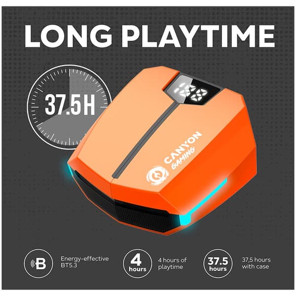 CANYON headset Doublebee GTWS-2 Gaming Orange