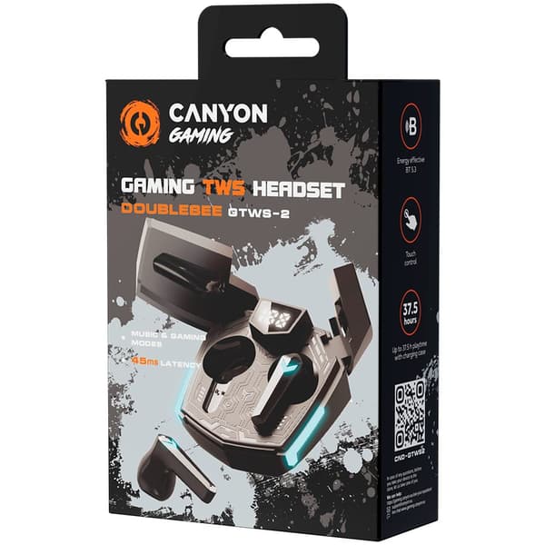 CANYON headset Doublebee GTWS-2 Gaming Black