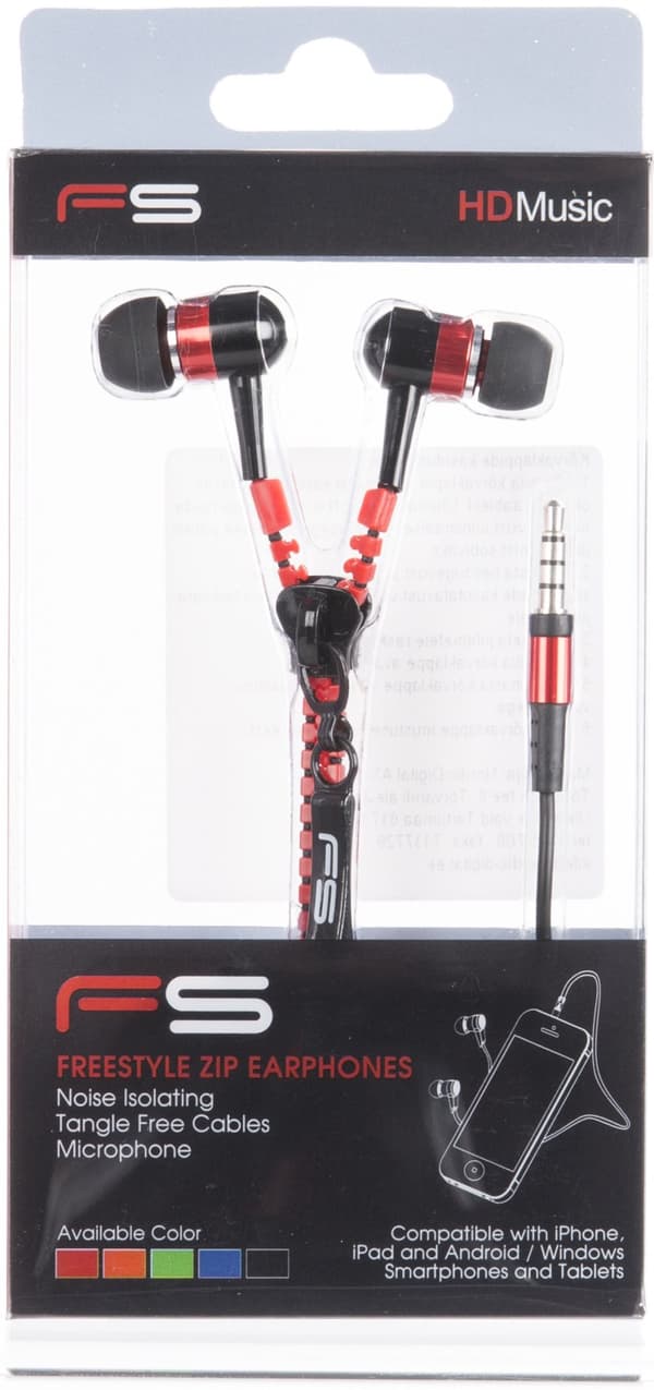 Omega Freestyle zip headset FH2111, red