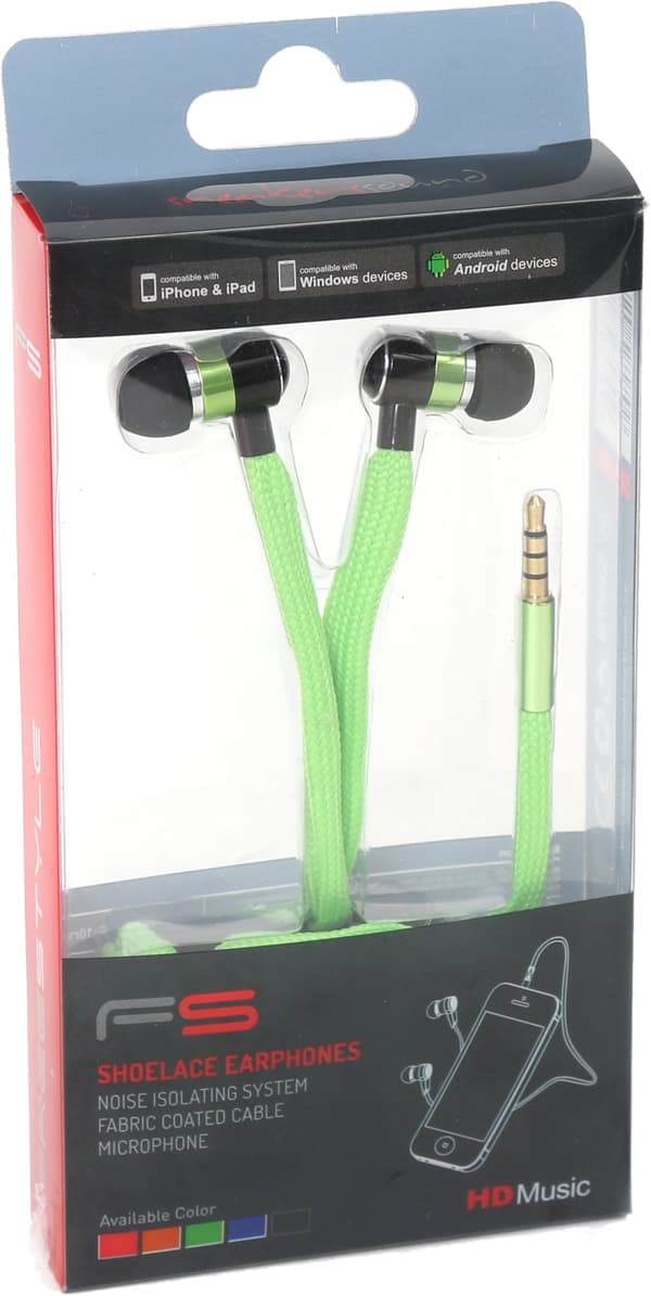 Omega Freestyle shoelace headset FH2112, green