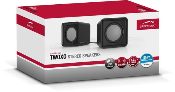 Speedlink speakers Twoxo (SL-810004-BK), black