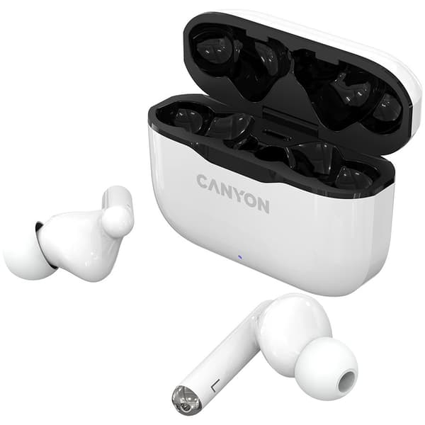 CANYON TWS-3, Bluetooth headset, with microphone, BT V5.0, Bluetrum AB5376A2, battery EarBud 40mAh*2+Charging Case 300mAh, cable length 0.3m, 62*22*46