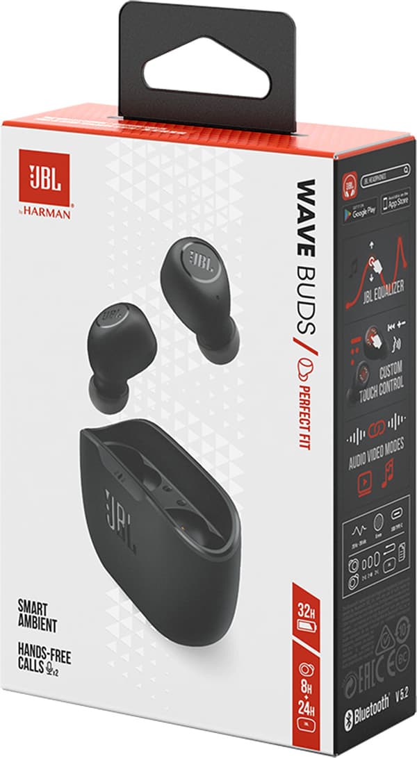 JBL Wave Buds - True Wireless In-Ear Headset - Black