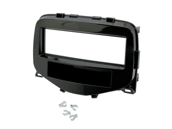 CD RADIO STEREO FASCIA FACIA GLOSS BLACK CT24TY57 FOR TOYOTA AYGO 2014 ONWARDS
