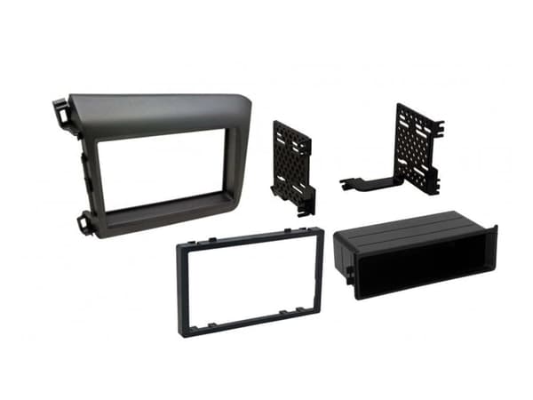 DOUBLE SINGLE DIN POCKET RADIO STEREO FASCIA BLACK CT24HD18 FOR HONDA CIVIC