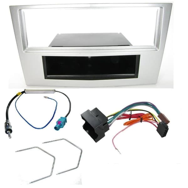 FACIA FASCIA PANEL FULL FITTING KIT SILVER FOR VAUXHALL ASTRA H CORSA ZAFIRA