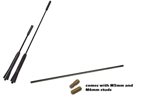 GENUINE REPLACEMENT BLACK ALLOY AERIAL MAST FITS ALFA 33 145 75 155 BEE STING