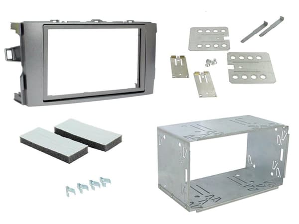 CD RADIO STEREO FACIA FASCIA PANEL SILVER CT23TY26 FOR TOYOTA AURIS 2007-2013