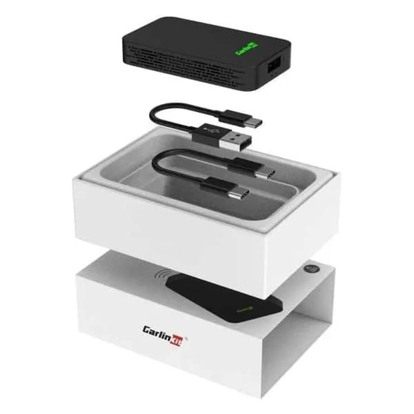 CarlinKit 5.0, 2air, trådlös CarPlay och Android Auto trådlös 2-i-1-adapter