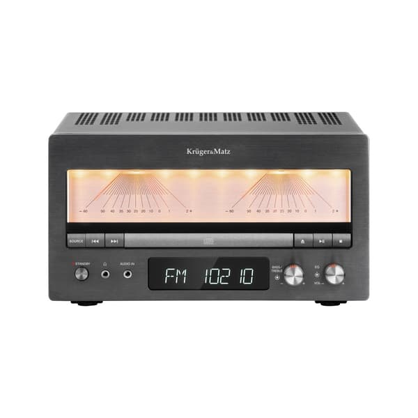 Kruger&Matz KM1995 HiFi-järjestelmä (A-luokan vahvistin, CD, USB, Bluetooth, DAB+-digitaaliradio, FM)