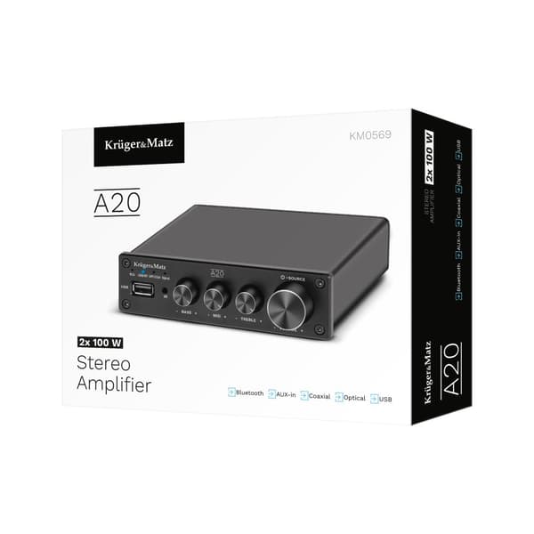 Kruger & Matz stereoförstärkare modell A20