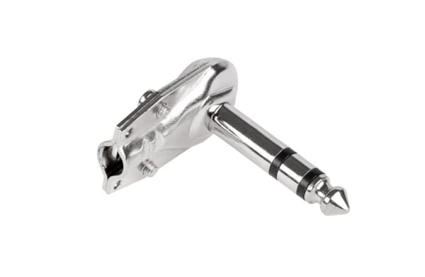 Jack plug 6.3 stereo metallikulma