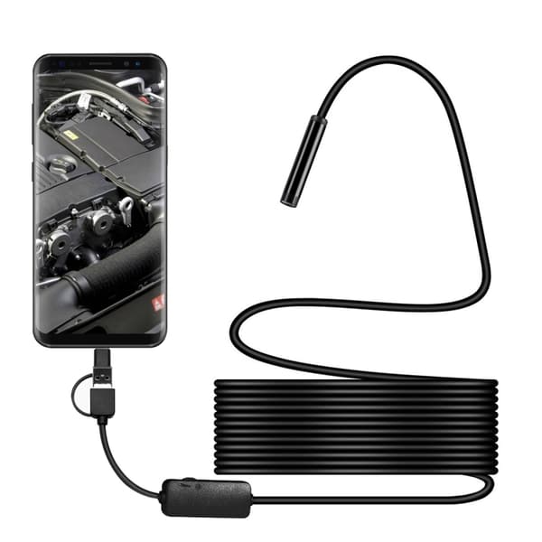 3in1 8mm HD Tarkastuskamera - Kova 10m Kaapeli