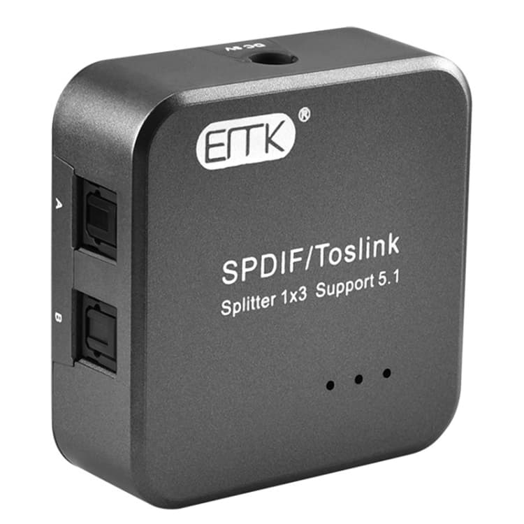 Optisk SPDIF Toslink Splitter