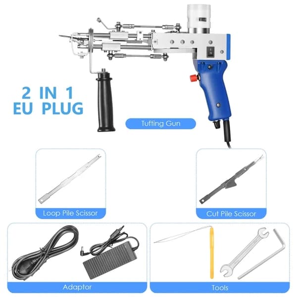 Tuftingpistol, elektrisk, fuldt lukket