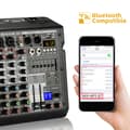Miniatyrbild 4 av 5: Freeboss ljudmixer, 6 kanaler, Bluetooth-anslutning,EU PLUG