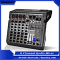 Miniatyrbild 2 av 5: Freeboss ljudmixer, 6 kanaler, Bluetooth-anslutning,EU PLUG