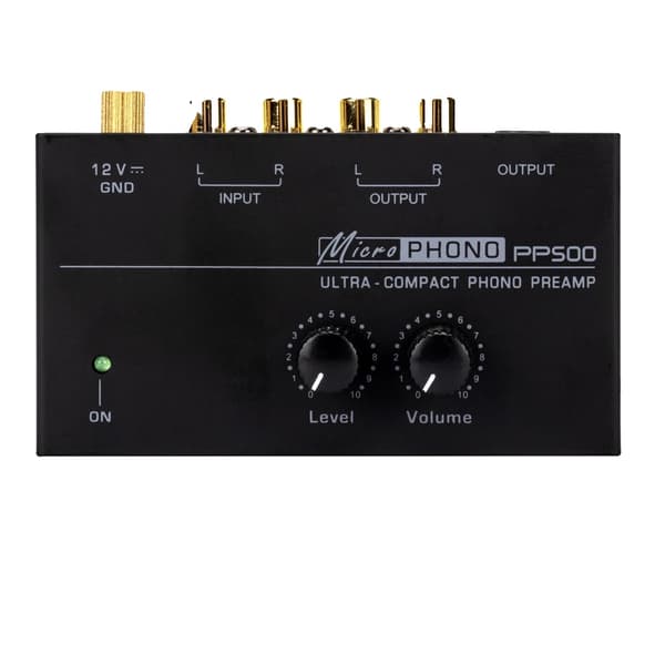 Phono Förförstärkare, Ultra-kompakt Design, Mångsidiga RCA- och TRS-utgångar