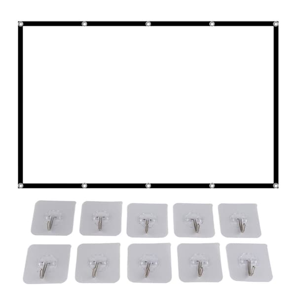 Bärbar 120-tums HD-projektorduk för hemmakontor