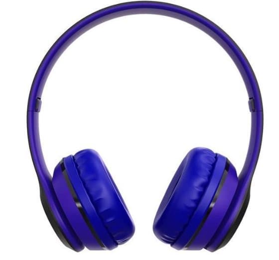 Trådlösa On-Ear hörlurar blå