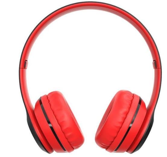 Trådlösa On-Ear hörlurar röd