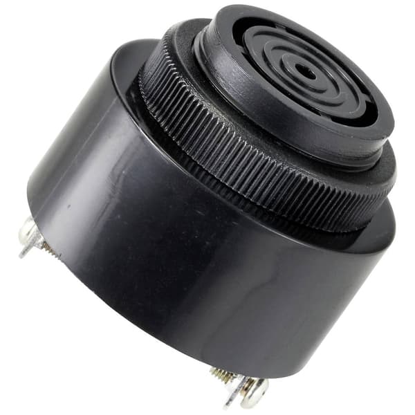 TRU COMPONENTS TC-10475808 Piezo-signalgivare Ljudutveckling: 80 dB Spänning: 12 V/DC Permanent 1 st