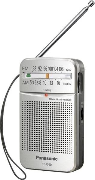 Panasonic radio RF-P50D, silver