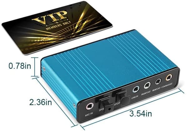 Sound card ESTILLO, USB, 5.1