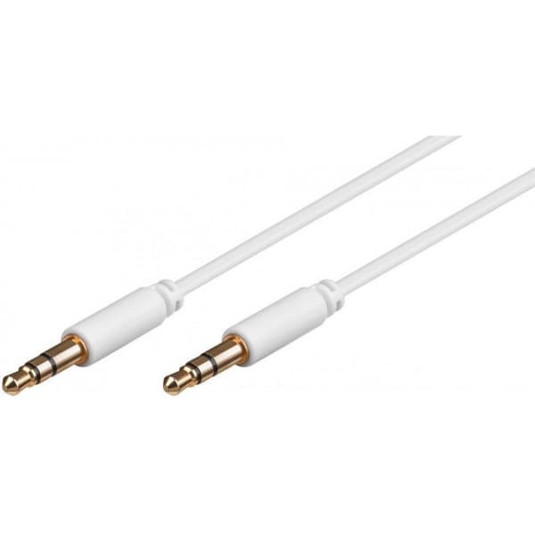 Goobay 3,5mm han - 3,5mm han -lydkabel, 1,5 m, hvid