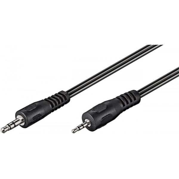 Goobay 2,5 mm han - 3,5 mm han - lydkabel, 2 m