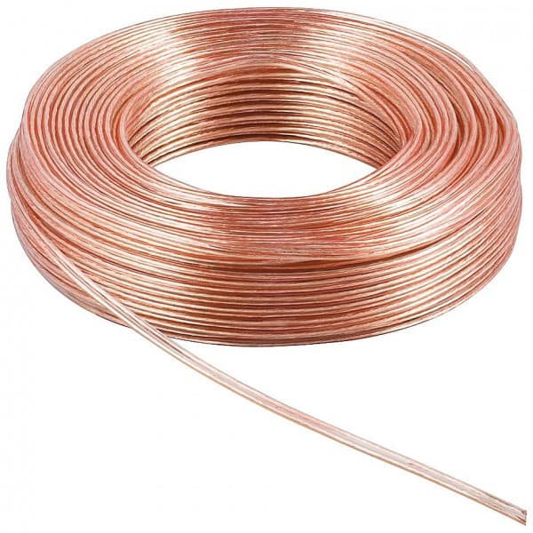 Goobay højttalerkabel, 2x1.5mm, 10m, gennemsigtig