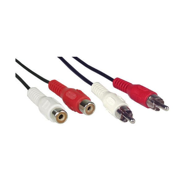 InLine 2 x RCA hona - 2 x RCA han-kabel, 10 m