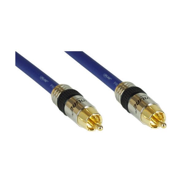 InLine koaksialkabel, han-han, rund RCA (S/PDIF), 20 m