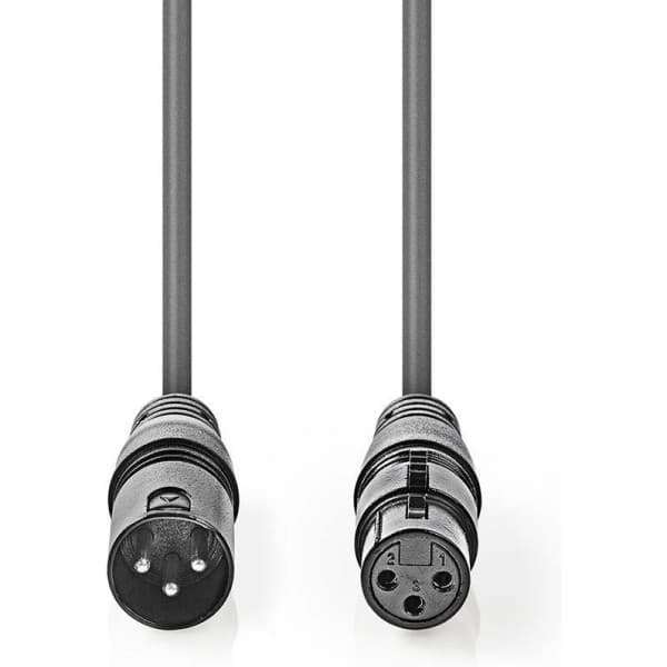 Nedis 110 ohm XLR-XLR-kabel, 1 m