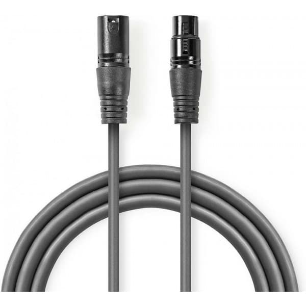 Nedis 110 ohm XLR-XLR-kabel, 1 m